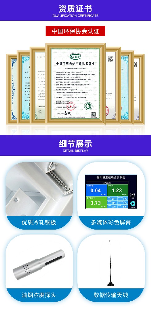 油煙濃度在線檢測系統應用范圍和適用場景有哪些